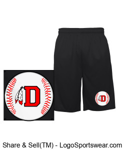 Derby Baseball Mens Shorts MSH3 Design Zoom